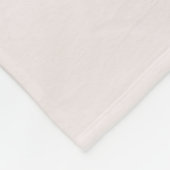 Dusky Blush Pink Wildflower Crest Monogram Fleece Deken (Hoek)