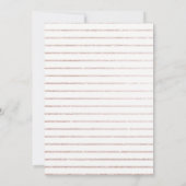 Dusky Blush Shiny Glitter Workshop Event Uitnodige Bedankkaart (Achterkant)