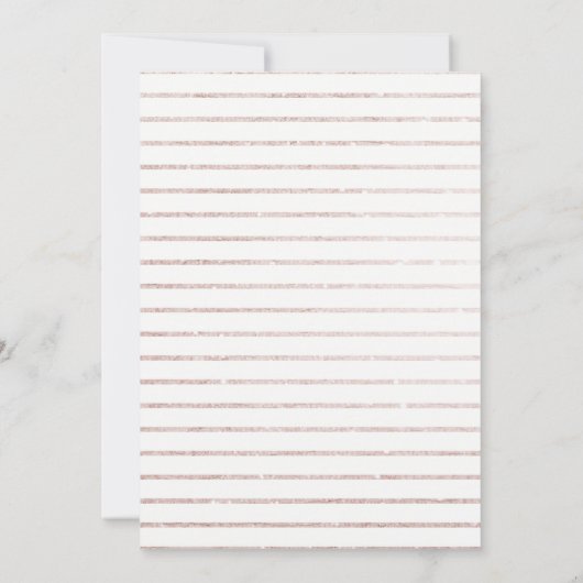 Dusky Blush Shiny Glitter Workshop Event Uitnodige Bedankkaart (Achterkant)