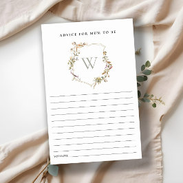 Dusky Blush Wildflower Crest Baby shower Advies