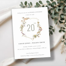 Dusky Blush Wildflower Crest Wedding Jubileum