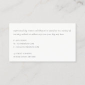 Dusky Bold Retro Regenboog Woestijn Chique Blush R Visitekaartje (Achterkant)