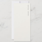 Dusky Coastal Beach Sun Seascape Wedding Menu Kaar Kaart (Achterkant)