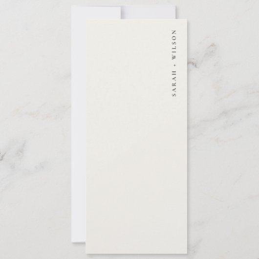 Dusky Coastal Beach Sun Seascape Wedding Menu Kaar Kaart (Achterkant)