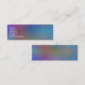 Dusky Color I - Sjabloon Mini Visitekaartje (Voorkant / Achterkant)