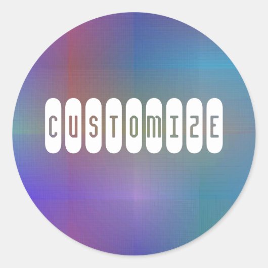 Dusky Color I - Sjabloon Ronde Sticker (Voorkant)