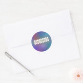 Dusky Color I - Sjabloon Ronde Sticker (Envelop)