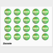 Dusky Color II - Sjabloon Ronde Sticker (Vel)