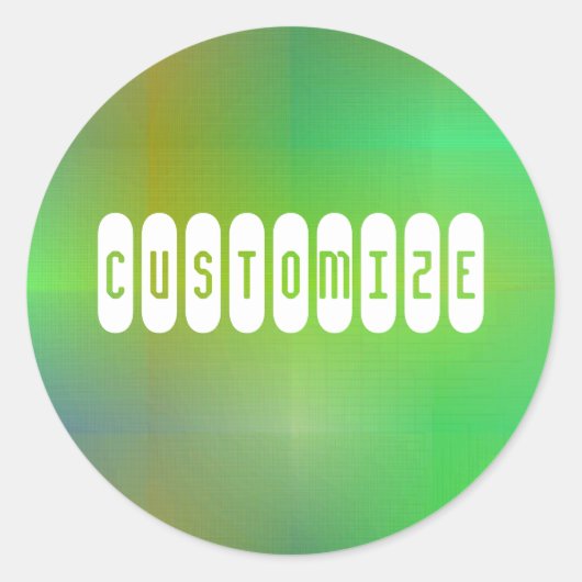 Dusky Color II - Sjabloon Ronde Sticker (Voorkant)