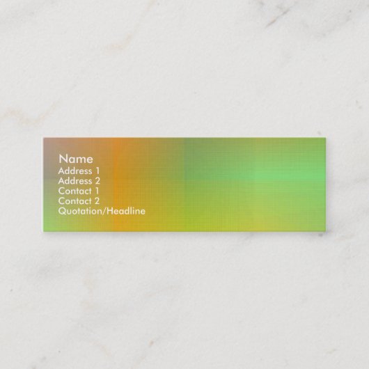 Dusky Color IV Mini Visitekaartje (Voorkant)