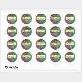 Dusky Color VI - Sjabloon Ronde Sticker (Vel)