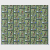 Dusky Conure Parrot, ondersteboven Cadeaupapier (Vlak)