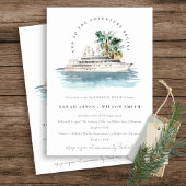 Dusky Cruise Palm Seascape Rehearsal Dinner Kaart