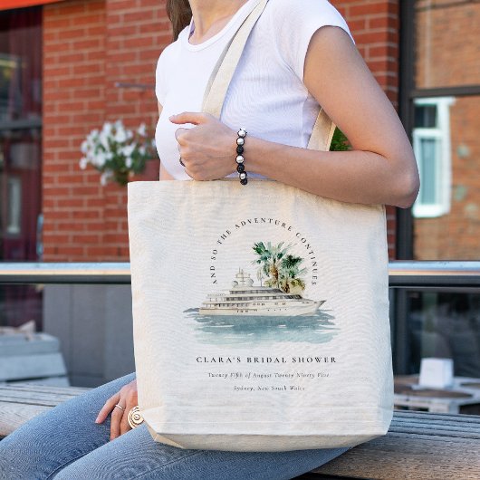 Dusky Cruise Palm Seascape Vrijgezellenfeest Tote Bag
