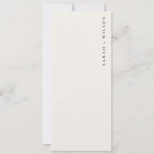 Dusky Cruise Ship Palm Seascape Wedding Menu Kaart (Achterkant)