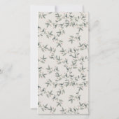 Dusky Deer Floral Crest elke zondag uitnodigen Bedankkaart (Achterkant)