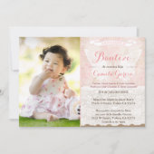 Dusky faded Spaans Baptism Bautismo Kaart (Voorkant)