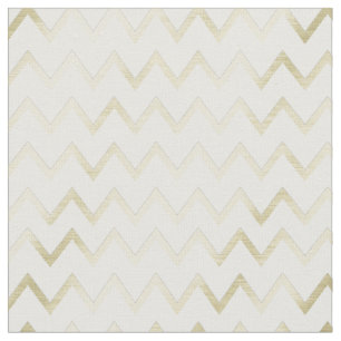 Dusky Faux Green-Faux Gold Chevron Pattern Stof