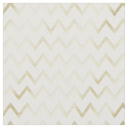 Dusky Faux Green-Faux Gold Chevron Pattern Stof (Close Up)