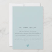 Dusky grijs blauw elke leeftijd verjaardagsfeestje kaart (Achterkant)