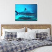 Dusky haai (Carcharhinus Obscurus), Ushaka Canvas Afdruk (Insitu (Slaapkamer))