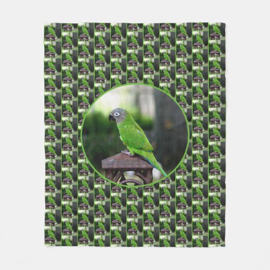 Dusky Headed Parrot Fleece Deken (Voorkant)