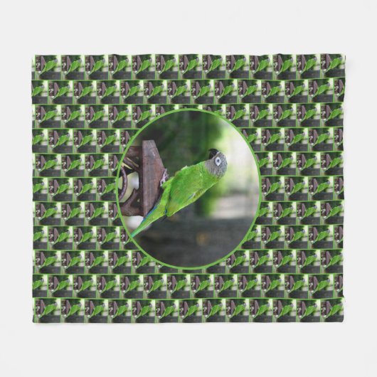 Dusky Headed Parrot Fleece Deken (Voorkant (Horizontaal))