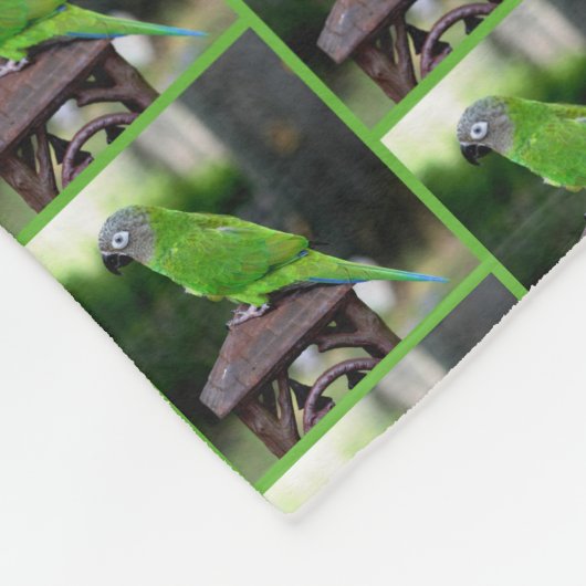 Dusky Headed Parrot Fleece Deken (Hoek)