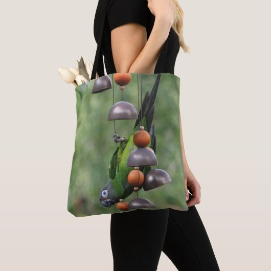 Dusky Headed Parrot onderaan de vogel Tote Bag (Dichtbij)