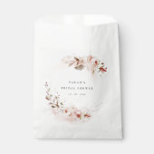 Dusky Herfst Marsala Blush Bloemen Vrijgezellenfee Bedankzakje (Voorkant)