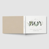 Dusky Leafy Fern Succulent Het is een Baby shower  Gastenboek (Volledig)