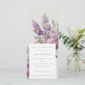 Dusky Lila Groen Katoen Ventilator Vrijgezellenfee Kaart (Staand voorkant)