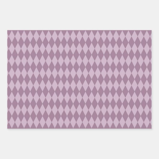 Dusky Paars en Black Paris Inpakpapier Vel (Voorkant 2)