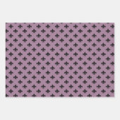 Dusky Paars en Black Paris Inpakpapier Vel (Voorkant 2)