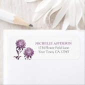 Dusky Paarse Aster retour adres label (Insitu)