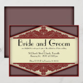 Dusky Pink , 5.5 x 7.5 huwelijksuitnodiging Kaart (Voorkant / Achterkant)