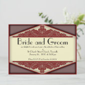 Dusky Pink , 5.5 x 7.5 huwelijksuitnodiging Kaart (Staand voorkant)