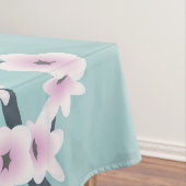 Dusky Pink Aquamarine Cherry Blossom Tafelkleed (Voorbeeld)