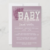 Dusky Pink Balloon Baby shower Invitation Kaart