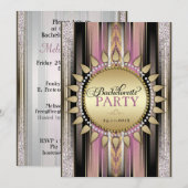 Dusky Pink Bohemian Bachelorette Party Kaart (Voorkant / Achterkant)