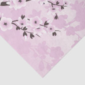 Dusky Pink Cherry Blossom Asia Floral Tissuepapier (Detail)