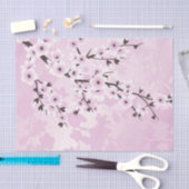 Dusky Pink Cherry Blossom Asia Floral Tissuepapier (Craft)