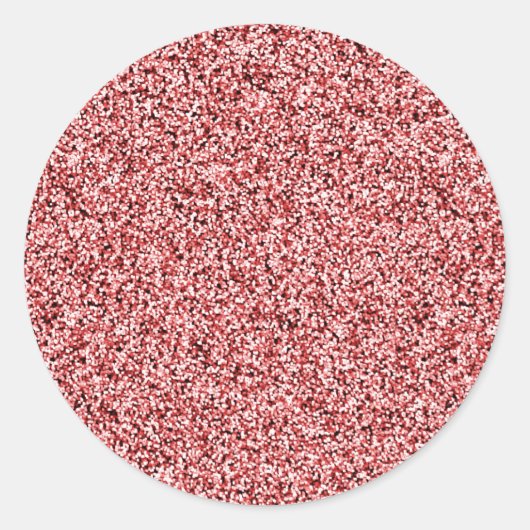 Dusky Pink Faux Glitter Envelope Seals Ronde Sticker (Voorkant)