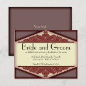 Dusky Pink , huwelijksuitnodiging Kaart (Voorkant / Achterkant)