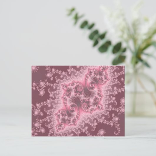 Dusky Pink Jellyfish Briefkaart (Staand voorkant)