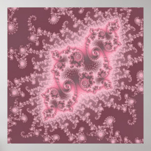 Dusky Pink Jellyfish Poster