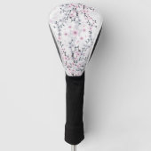 Dusky Pink Mauve Cherry Blossom Golfheadcover (Voorkant)