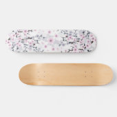 Dusky Pink Mauve Cherry Blossom Persoonlijk Skateboard (Horizontaal)