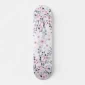 Dusky Pink Mauve Cherry Blossom Persoonlijk Skateboard (Voorkant)