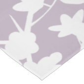 Dusky Pink Mauve Stripes Cherry Blossom Tableclot Tafelkleed (Gekanteld)